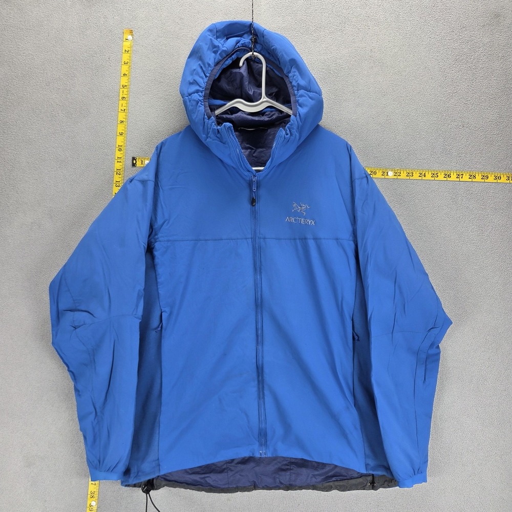 Arc'teryx Jacket Mens XL Blue Atom LT Hoody Insulated Hooded Full Zip Ski